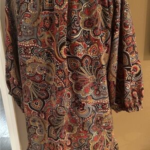 Paisley Print women’s Babydoll dress by F21. 
Size medium.